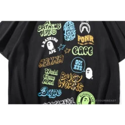 BAPE Street Graffiti Tee Shirt 'BLACK' 23 BAPE Street Graffiti Tee Shirt 'BLACK' -Fusion Wear Shop f00bf8e5