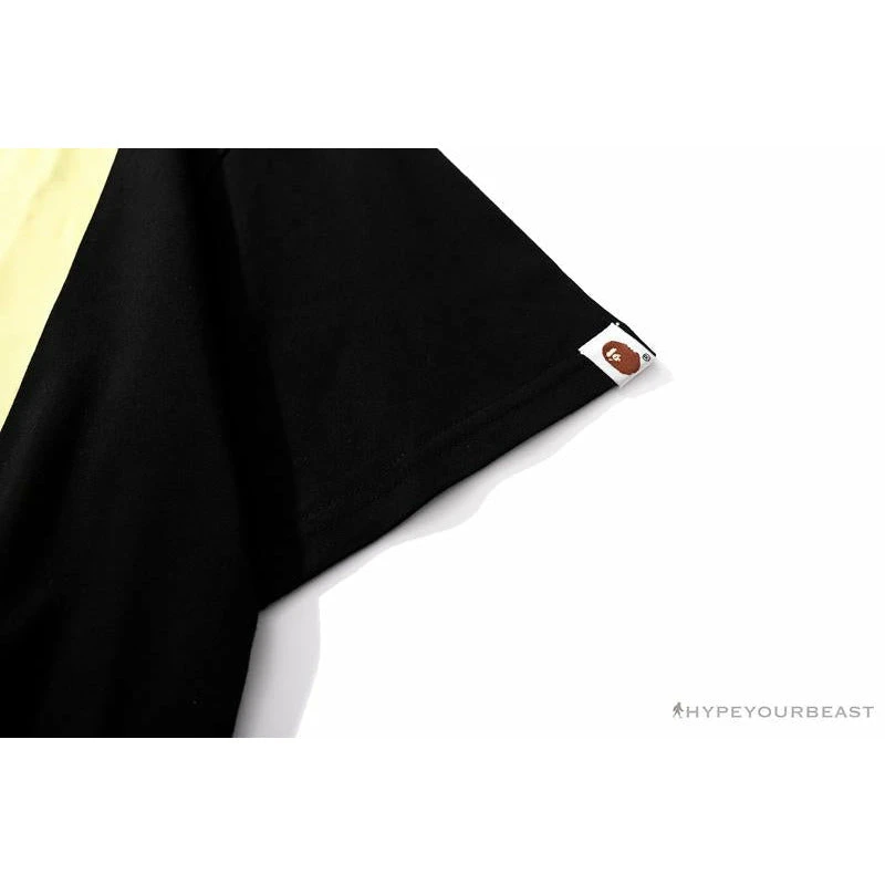 BAPE Ape Head Blue X Yellow Contrast Letter Tee Shirt 6 BAPE Ape Head Blue X Yellow Contrast Letter Tee Shirt - Image 6