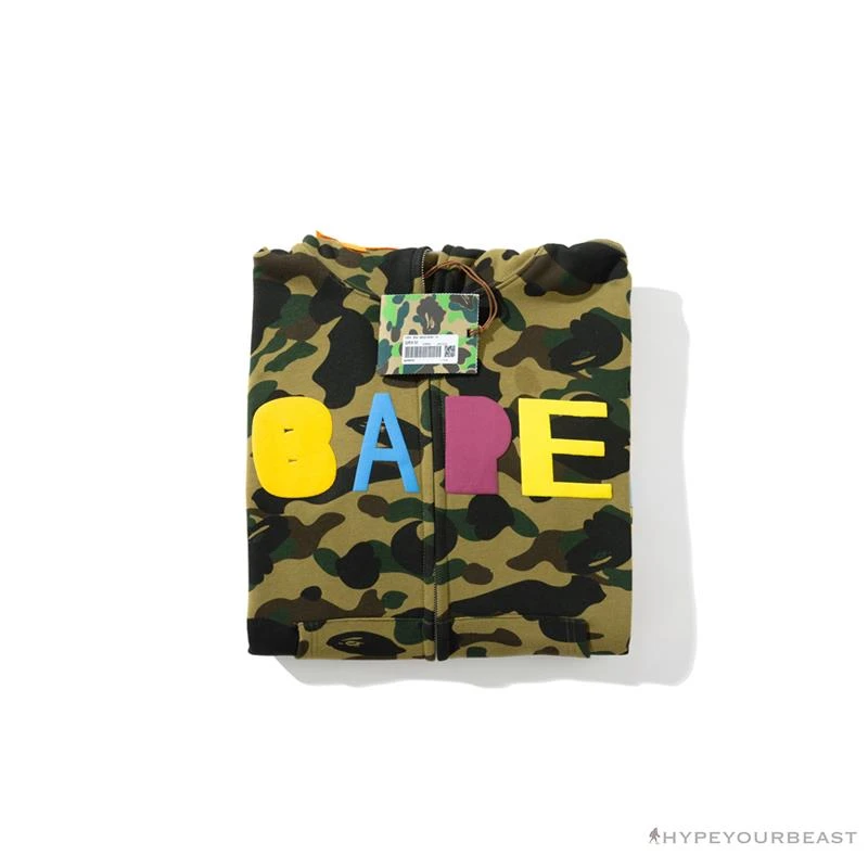 BAPE X Readymade Tiger Head Foam Camouflage Hoodie 'GREEN' 3 BAPE X Readymade Tiger Head Foam Camouflage Hoodie 'GREEN' - Image 3