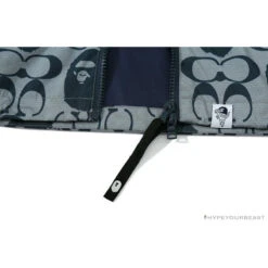 BAPE X COACH Co-Branded Grey-Blue Hoodie -Fusion Wear Shop f07d252d