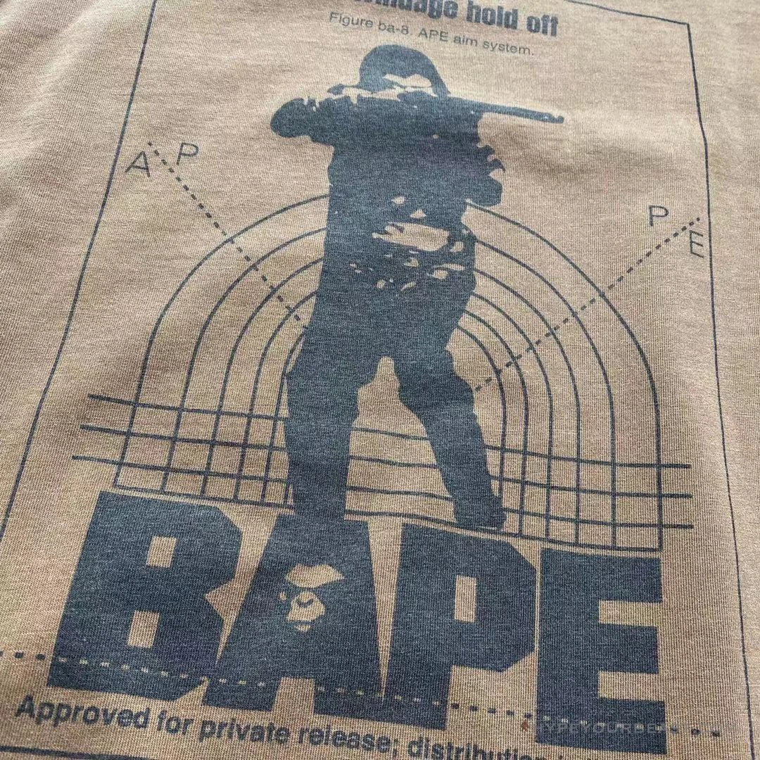 Bape Long Sleeve Tee Shirt Brown 16 Bape Long Sleeve Tee Shirt Brown - Image 16