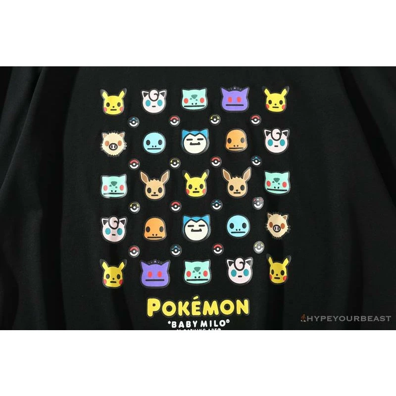 BAPE Baby Milo Pokémon Tee Shirt 'BLACK' 4 BAPE Baby Milo Pokémon Tee Shirt 'BLACK' - Image 4