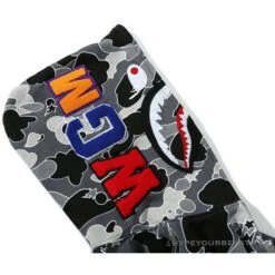 BAPE Shark Head STA Star Camouflage Hoodie 'BLACK' -Fusion Wear Shop f6345513