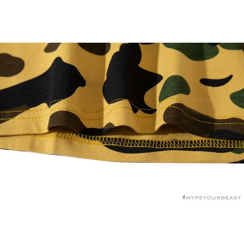 BAPE KIDS Color Ape Head Camouflage Tee Shirt 'YELLOW' 8 BAPE KIDS Color Ape Head Camouflage Tee Shirt 'YELLOW' - Image 8