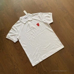 CDG Polo Shirt White -Fusion Wear Shop f6ea6edb