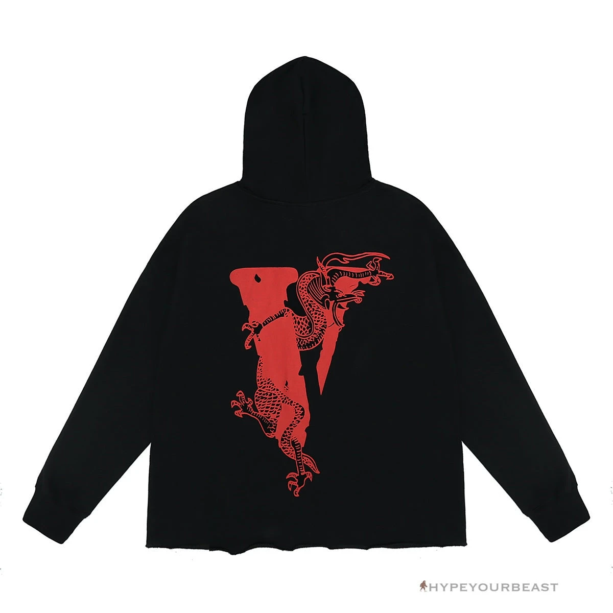 Vlone Black Red Serpent Hoodie 2 Vlone Black Red Serpent Hoodie - Image 2