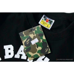 BAPE X Bathing Ape Head Long Sleeve Shirt 'BLACK' -Fusion Wear Shop f87d3dd1