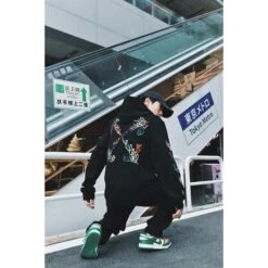 Off White Hoodie Embroidered Black -Fusion Wear Shop f8f78b0c