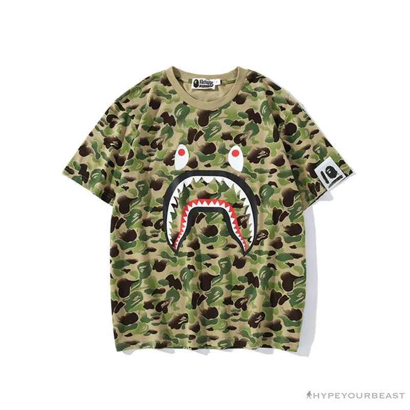 BAPE Chinese Style Ink 10th Anniversary Camouflage Tee Shirt 'GREEN' 1 BAPE Chinese Style Ink 10th Anniversary Camouflage Tee Shirt 'GREEN'