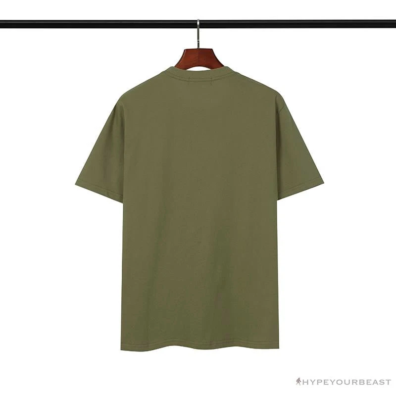 BAPE Classic Embroidered Logo Ape Head Tee Shirt 'GREEN' 2 BAPE Classic Embroidered Logo Ape Head Tee Shirt 'GREEN' - Image 2