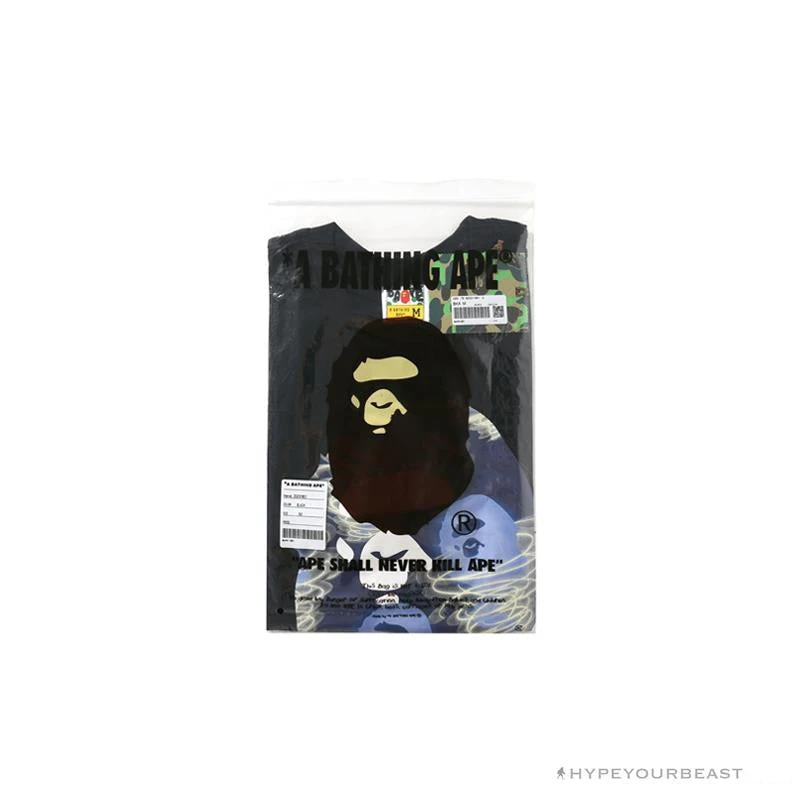 BAPE Blue Ape Head Green Storm Tee Shirt 'BLACK' 17 BAPE Blue Ape Head Green Storm Tee Shirt 'BLACK' - Image 17