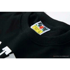 BAPE X Bathing Ape Head Long Sleeve Shirt 'BLACK' -Fusion Wear Shop ffda2d32